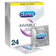 Презервативы Durex Invisible Extra Lubricated в упаковке из 24 шт. 