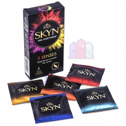 SKYN 5 Senses prezervatīvu pakojums pa 5 gab