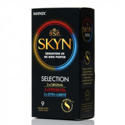 Prezervatīvi SKYN Selection 9 gab. kastīte