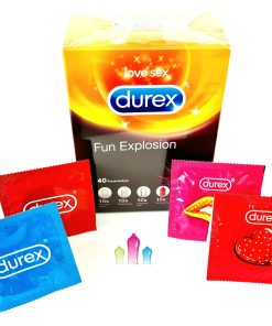 Durex Fun Mix 40 шт. Презервативы Durex Fun Mix 40 gab