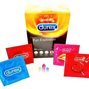 Durex Fun Mix 40 шт. Презервативы Durex Fun Mix 40 gab
