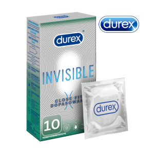 Durex Invisible Close Fit 10 шт. Презервативы 1 Durex Invisible Close Fit 10 gab.