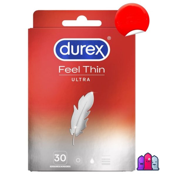 Durex Feel Thin Ultra 30 шт. Презервативы Prezervatīvi Durex Feel Thin Ultra 30 gab