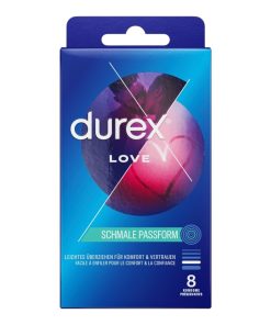 Love 8 gab. durex prezervatīvi 1 Durex Love 8 vnt. prezervatyvų dėžutė