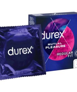 Mutual Pleasure 3 gab. durex prezervatīvi 3 Durex Mutual Pleasure 3 vnt. prezervatyvų dėžutė