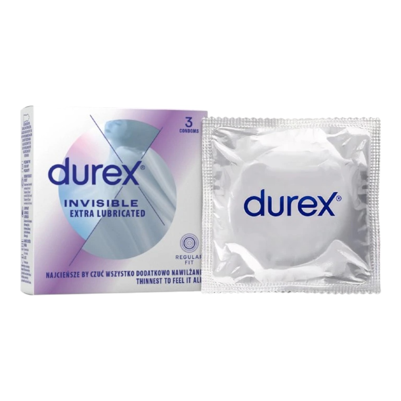 Invisible Extra Lubricated 3 gab. durex prezervatīvi Durex Invisible Extra Lubricated 3 vnt. prezervatyvų dėžutė Invisible Extra Lubricated 3 gab. durex prezervatīvi Durex Invisible Extra Lubricated 3 vnt. prezervatyvų dėžutė
