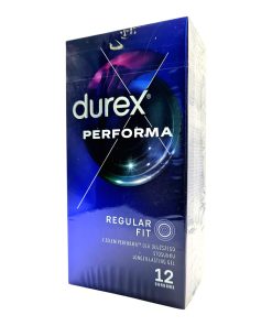 Performa 12 gab. durex prezervatīvi Durex Performa 12 vnt. prezervatyvų dėžutė