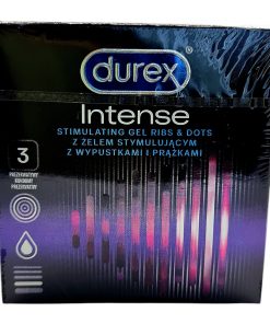 Intense 3 gab. durex prezervatīvi 2 Durex Intense 3 vnt. prezervatyvu dezute