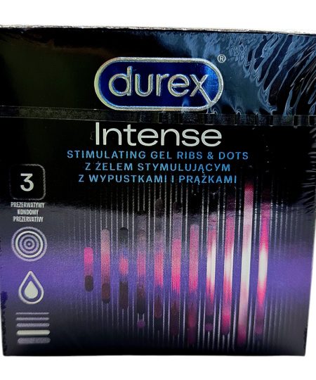 Durex Intense 3 vnt. prezervatyvu dezute