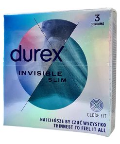 Invisible Close Fit 3 gab. durex prezervatīvi 1 Durex Invisible Close Fit 3