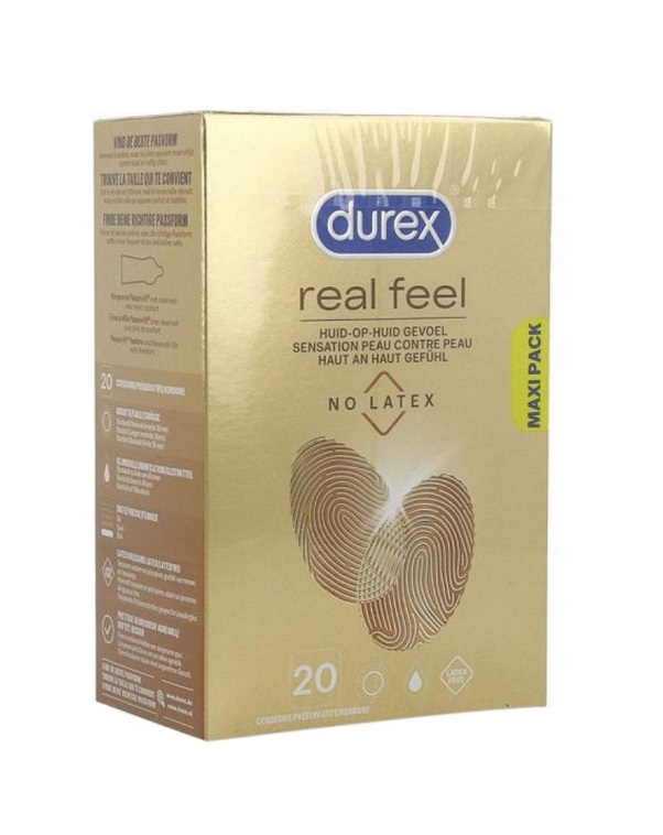 Real Feel 20 gab. durex prezervatīvi 1 Durex Real Feel 20 vnt prezervatyvų dėžutė Real Feel 20 gab. durex prezervatīvi 1 Durex Real Feel 20 vnt prezervatyvų dėžutė