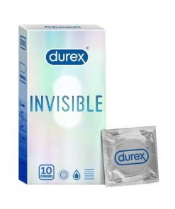 Invisible 10 gab. durex prezervatīvi Durex Invisible 10 vnt. prezervatyvų dėžutė