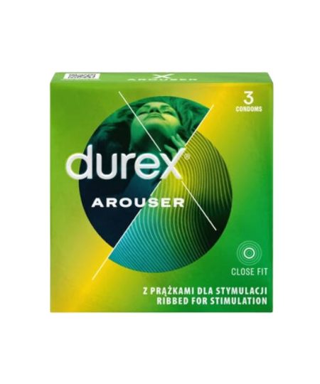 Durex Arouser 3 vnt. prezervatyvų dėžutė