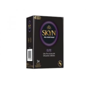 Elite 24 gab. skyn prezervatīvi SKYN Elite 24 vnt. prezervatyvų dėžutė