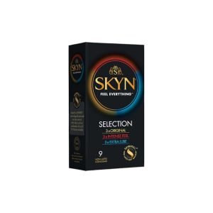 SKYN SELECTION 9 gab. skyn prezervatīvi SKYN SELECTION 9 vnt. prezervatyvų dėžutė