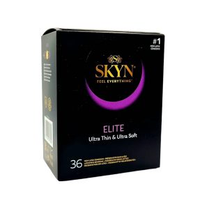Elite 36 gab. skyn prezervatīvi SKYN Elite 36 vnt. prezervatyvų dėžutė