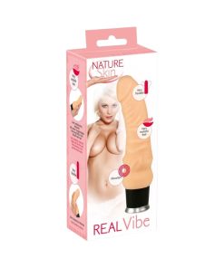 Real Vibe reālistiskie vibratori Nature Skin Real Vibe vibratorius