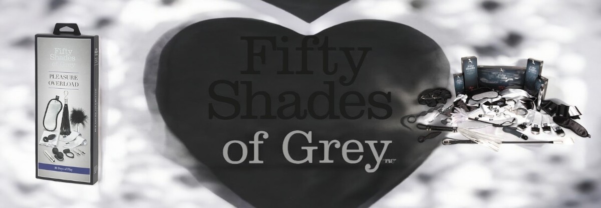 Fifty Shades of Grey Drive Me Crazy stikla dildo Fifty Shades Of Grey prekės ženklo puslapio iliustracija