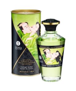 Warming Oil Midnight Sorbet 100 ml masāžas eļļas Shunga Warming Oil Midnight Sorbet 100 ml masažo aliejus