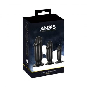 Bulet Plug Training Kit anālo rotaļlietu komplekti 1 Anos Bulet Plug Training Kit analinių kaiščių rinkinys