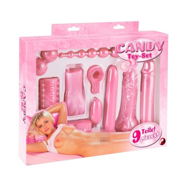 Candy Toy Set seksa rotaļlietu komplekti 2 You2Toys Candy Toy Set 9 dalių sekso prekių rinkinys