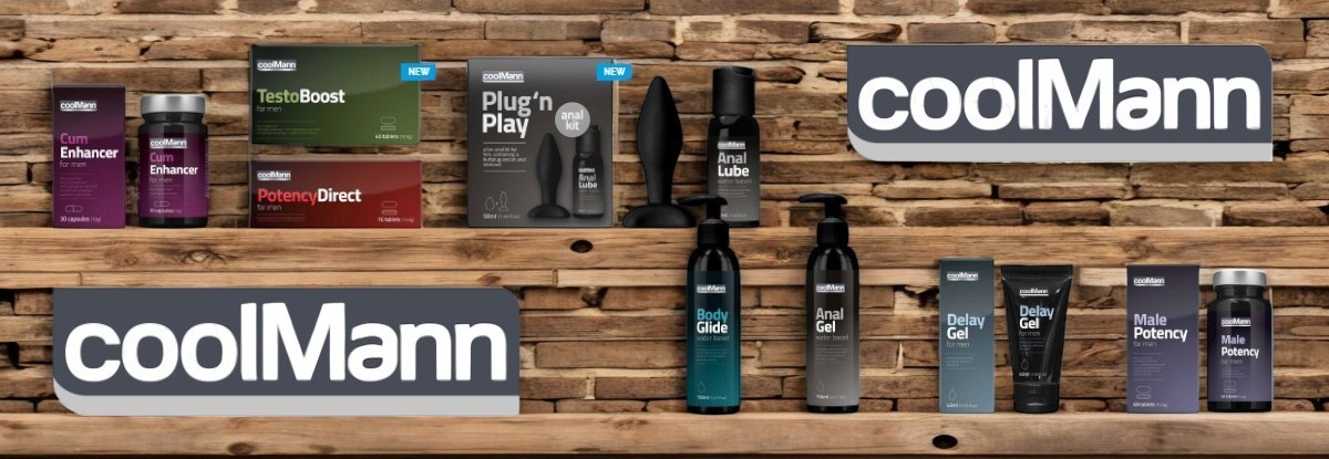 CoolMann Male Potency uztura bagātinātāji vīriešiem Coolmann prekės ženklo puslapio iliustracija