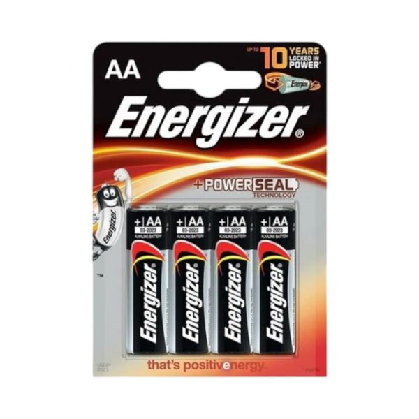 Energizer AA 4 gab. baterijas / elementi Energizer AA 4 vnt elementai