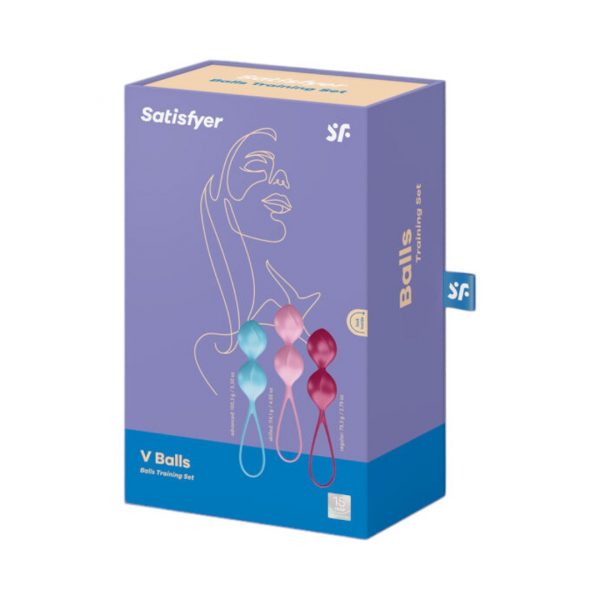V Balls vaginālās bumbiņas 1 Satisfyer V Balls vaginaliniai kamuoliukai