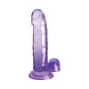 King Cock Clear 7“ Cock with Balls dildo realistiškas