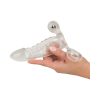 Crystal Clear Vibrating Sleeve vibruojanti mova