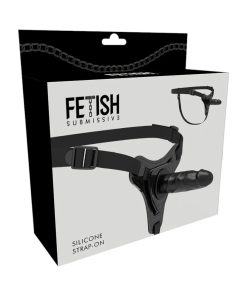 Silicone Strap-On strap on Fetish Submissive Silicone Strap-On black strap-on dildo su diržais