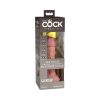 Vibrating Dual Density Nr.6 dildo, fallo imitatori King Cock Elite vibrating + Dual Density Silicone Cock 6 vibruojantis dildo