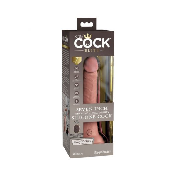 Vibrating Dual Density Nr.7 dildo, fallo imitatori 1 King Cock Vibrating Dual Density Nr.7 dildo