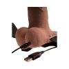 Fetish Fantasy 6 Hollow Rechargeable vibruojantis dildo su diržais