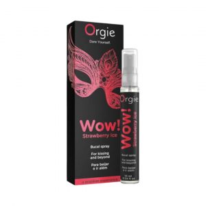 Wow Strawberry Ice orālie lubrikanti Orgie WOW Strawberry Ice oralinis purškalas