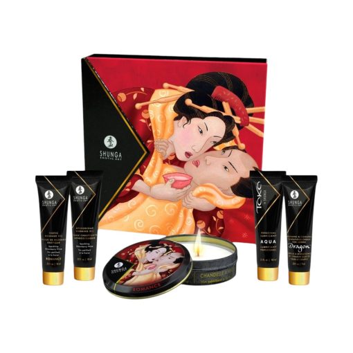 Geisha Sparkling Srawberry Wine citi 1 Shunga Geisha Sparkling Srawberry Wine 5 dalių rinkinys