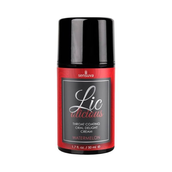Lic Watermelon orālie lubrikanti Sensuva Lic Watermelon oralinis lubrikantas
