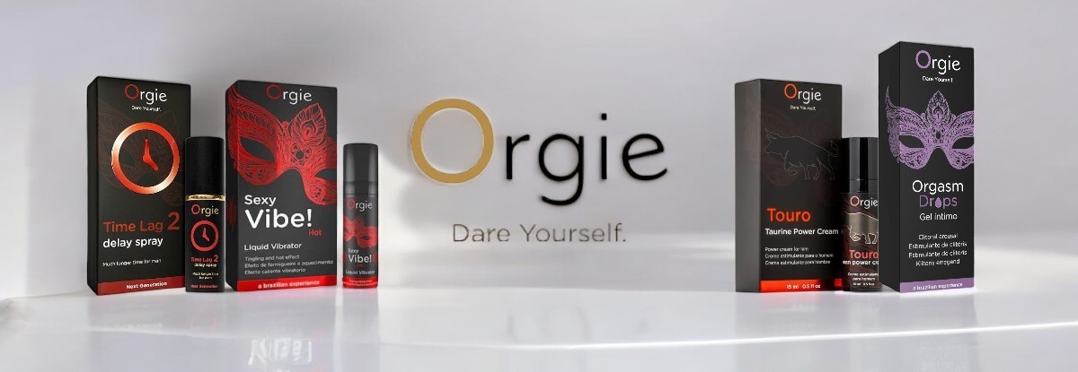 Sensfeel For Man 50 ml feromoni vīriešiem Orgie prekės ženklo puslapio iliustracija