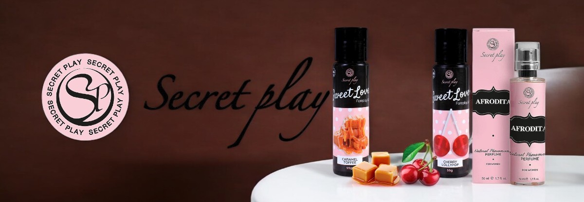 Lip Gloss Vibrant Kiss Strawberry Gum orālie lubrikanti Secret Play prekės ženklo puslapio iliustracija
