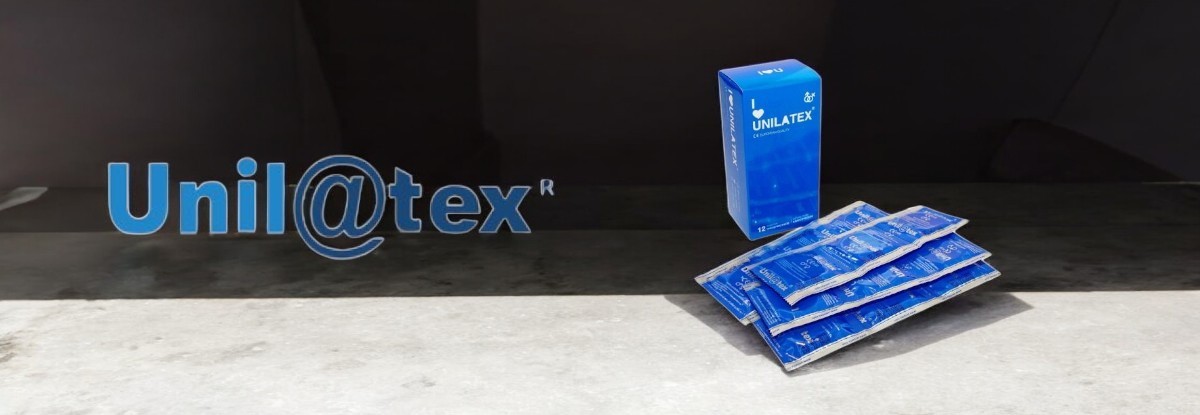 Natural prezervatīvi 1 Unilatex prekės ženklo puslapio iliustracija