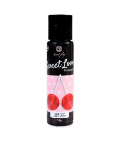 Cherry Lollipop orālie lubrikanti Secret Play Cherry Lollipop gelis