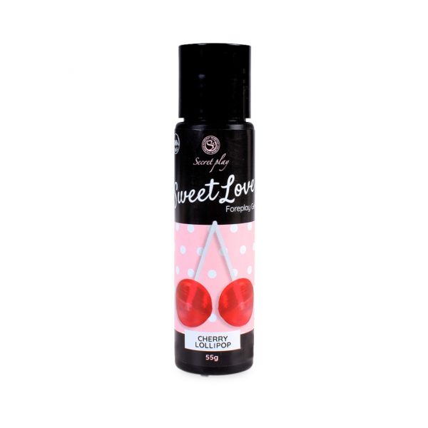 Cherry Lollipop orālie lubrikanti Secret Play Cherry Lollipop gelis