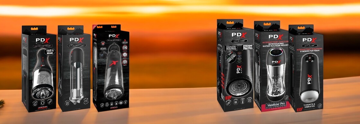 Anal Vibrating Stroker masturbatori 1 PDX Elite prekės ženklo puslapio iliustracija