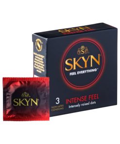 Intense Feel 3 gab. prezervatīvi Skyn intense feel 3 vnt. prezervatyvų dėžutė