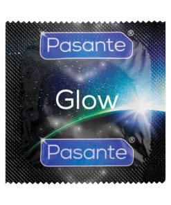 Glow In The Dark pasante prezervatīvi 1 Pasante Glow In The Dark prezervatyvai