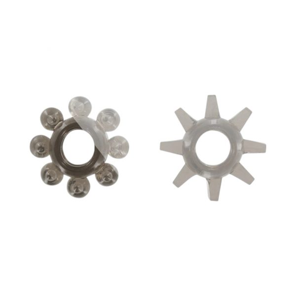 Power Stretchy Rings gredzeni un uzmavas TOY JOY clear penio žiedai 2 vnt.