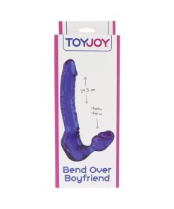 Bend Over Boyfriend bezjostu strap on ToyJoy Bend Over Boyfriend dildo be dizeliu