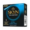 Extra Lubricated 3 gab. skyn prezervatīvi SKYN Extra Lubricated 3 vnt. prezervatyvų dėžutė