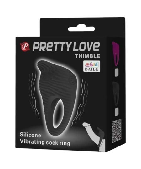 Thimble Silicone Vibrating Cock Ring