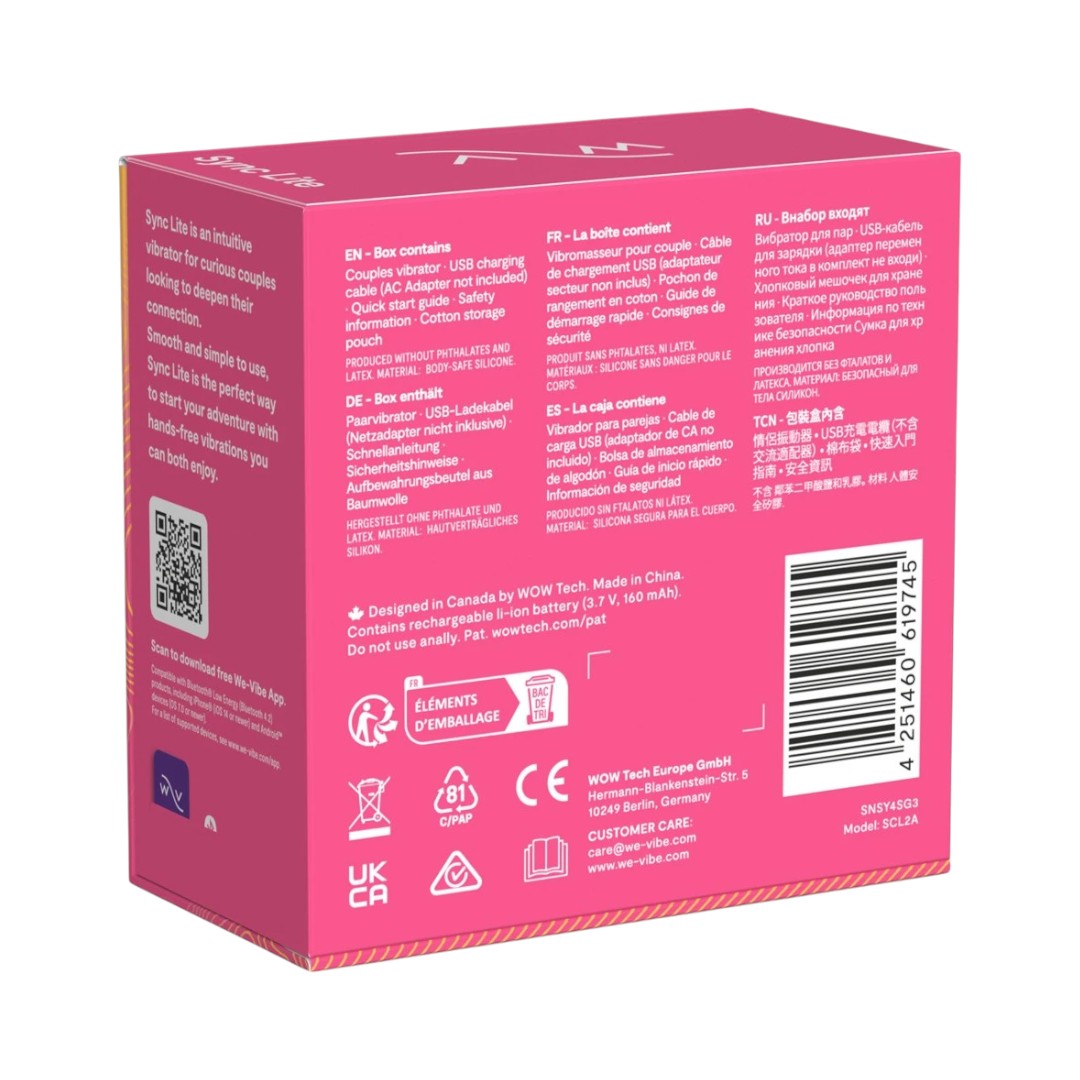 We-Vibe Sync Lite pāru vibratori We-Vibe Sync Lite 4 We-Vibe Sync Lite pāru vibratori We-Vibe Sync Lite 4